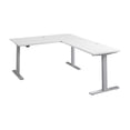 thumbnail image 4 of Scranton & Co Engineered Wood 60W L-Shaped Standing Desk in White, 4 of 7