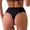 Black Womens Bikini Briefs, variant on High Waisted Cheeky Bikini Bottom for Women Low Rise Casual Stretchy Waterproof Thong Swimsuit Bathing Suits