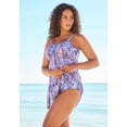 thumbnail image 4 of Swim 365 Women's Plus Size Two-Piece Flyaway Swim Dress, 4 of 5