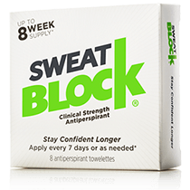 SweatBlock Clinical Strength Antiperspirant - Reduce Sweat up to 7-days per