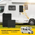 thumbnail image 2 of TFixol Magnetic RV Window Shade - Foldable UV Protection Sunscreen Cover for Campers, 64x41cm, Black, Easy Install with Magnets & Tape, 2 of 7