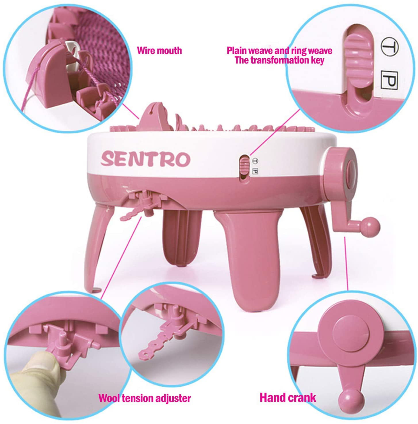 Sentro 48 Needles of Wool Weaving Machine Toy Girls Knitting