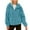 Sky Blue, variant on HAiming Womens Fuzzy Fleece Jacket Long Sleeve Zip up Hoodies Winter Warm Oversized Sweatshirt Outwear with Pocket
