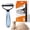 Blue, variant on Pet Pro,Pet Pro Grooming Tool, Double-Sided Dematting Tool, Undercoat Rake, Extra-Wide Dog Grooming Brush & Deshedder Comb, Reduces Shedding 95% for Dogs & Cats