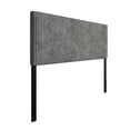 thumbnail image 4 of Home Design Romney Twin Upholstered Headboard with Vertical Channel Tufting, Adjustable Height, Gray, 4 of 8