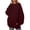 Red, variant on UJNDER Women's Letter Print Crewneck Sweatshirt Long Sleeve with Pocket Pullover for Skateboard Street Style Comfort Black L