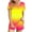 Yellow, variant on Fashion 2 Piece Outfits for Women Gradient Casual Home Two-piece V-neck Top With Pocket Shorts Set