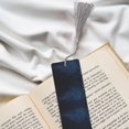 thumbnail image 6 of Kdxio Blue Glitter Retro Print Metal Tassel Bookmarks,Perfect Gift for Art Lovers and Bookworms Metal Bookmarks for Women, 6 of 8