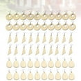 thumbnail image 6 of 60Pcs Unfinished Wood Blank Earrings with Holes and Earrings Hooks for DIY Jewelry Making, 6 of 6