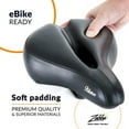 thumbnail image 4 of Bikeroo Bike Seat Cushion - Comfortable Bicycle Saddle for Men and Women - Universal Replacement Seats w/Wide Padded Comfort, Shock Absorbing Springs, Mounting Tools & Waterproof Rain Cover, 4 of 8