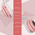 thumbnail image 4 of Auriculares Inalámbricos Bluetooth Auriculares para Niños Auriculares Plegables con Orejas de Gato con Micrófono Estéreo Auriculares Bluetooth para Niños Niña para Teléfonos PC (Rosa), 4 of 5