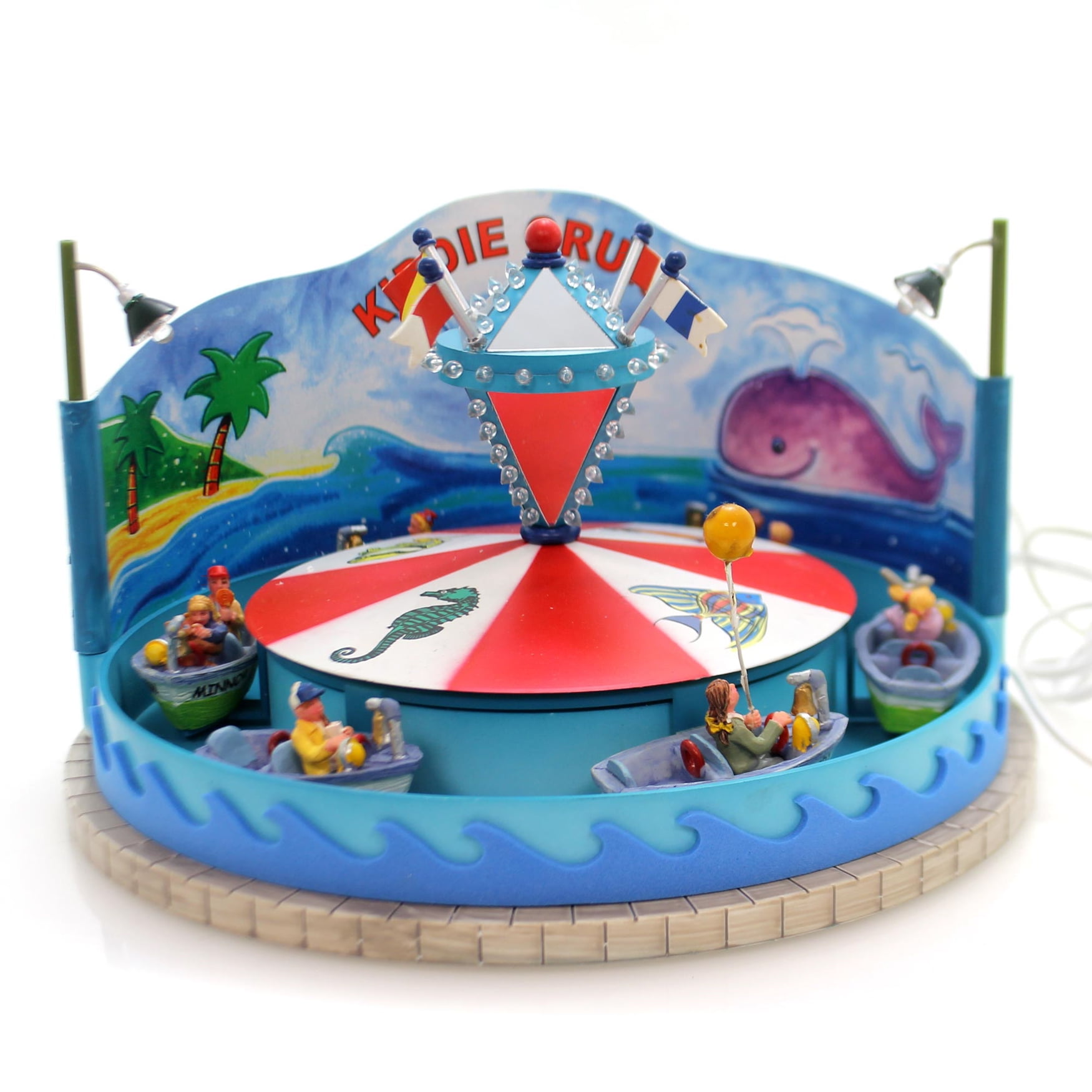 Christmas MANÈGE KIDDIE CRUISE Plastic Lemax Carnival Kiddie Ride 64490