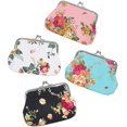 thumbnail image 1 of 4 paquetes de carteras de lona con bonito cierre de broche. brillar Electrónica, 1 of 3