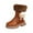 Brown, variant on Ccpelsie Girls Side Zipper Mid Calf Riding Winter Boots (Toddler/Little Kid/Big Kid)(Black,10)