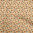 thumbnail image 1 of oneOone Polyester Spandex Light Beige Fabric Floral Retro Sewing Material Print Fabric By The Yard 56 Inch Wide, 1 of 5