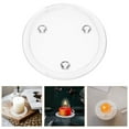 thumbnail image 2 of Zcyifa Clear Glass Candle Plates - Set of 3, 5 Inch Round Tray for Pillar Candles, 2 of 10