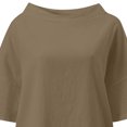 thumbnail image 3 of Birdeem T-Shirt à Manches Courtes pour Femmes, en Coton Vintage et Uni, Col Rond, Style Élégant, 3 of 6