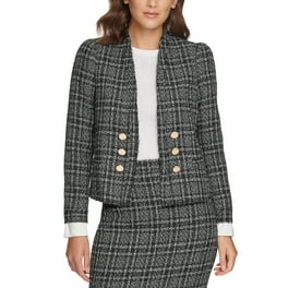 DKNY Womens Black Peplum Blazer Jacket Size 0 Walmart
