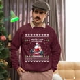 thumbnail image 5 of Christmas Sweatshirt, Santa's Gym Let's Burn Some Cookies Christmas Sweatshirt, Funny Weightlifting Ugly Holiday Jumper, Festive Fitness Gift for Gym Lovers & Bodybuilders, 5 of 5