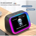 Display/screen Riado AI Smart Bluetooth 5.4 Speaker with Voice Assistant and HD Touch Screen ...