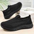 thumbnail image 5 of CAICJ98 Mens Shoes Slip On Casual Shoes Lightweight Walking Shoes Breathable Mesh Anti-Slip Running Shoes Men Dark Green,9.5, 5 of 6