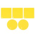 thumbnail image 1 of 5 PCS 2 Round 3 Square Silicone Honeycomb Mat Multipurpose Hot Pads for Hot Dishes Tables Yellow, 1 of 10