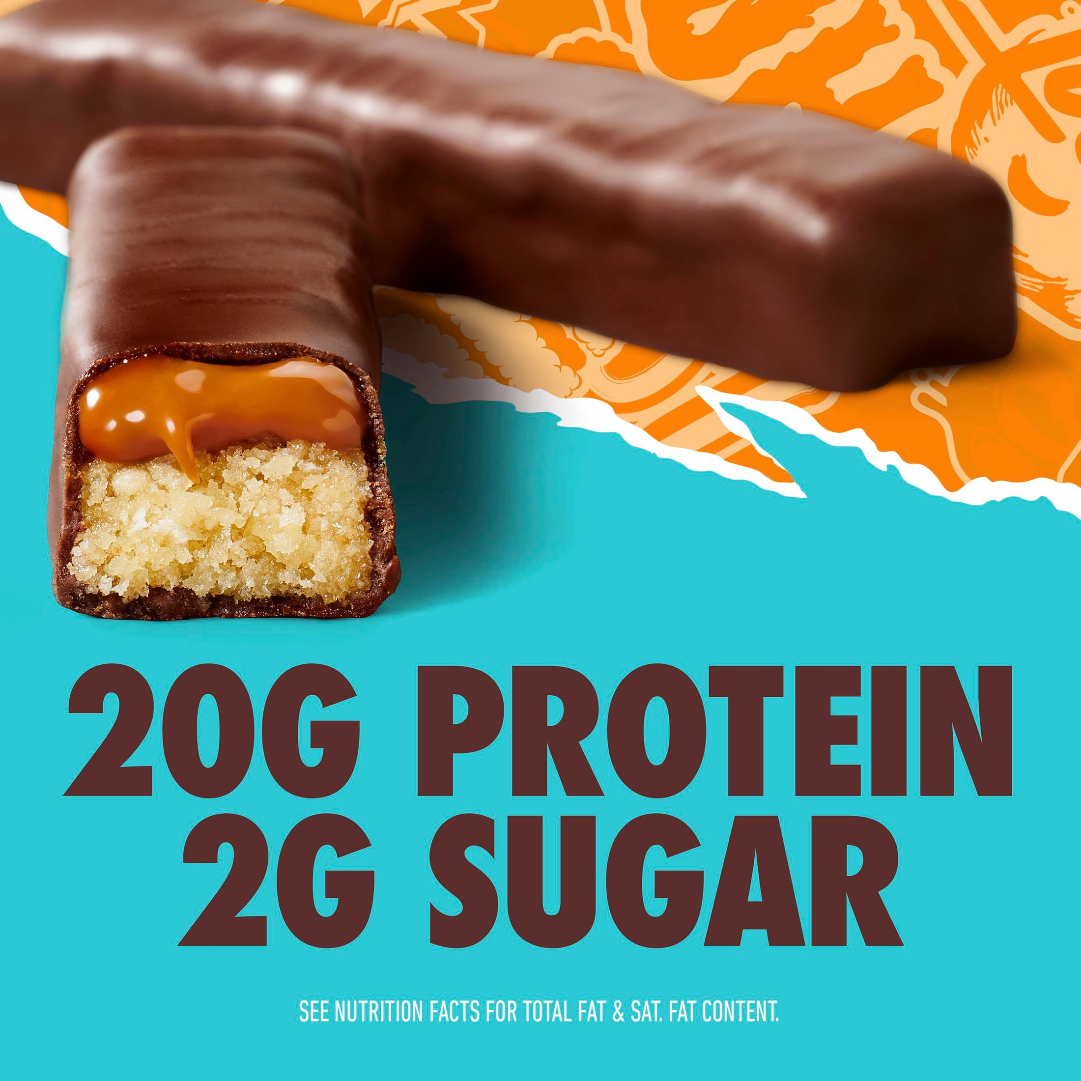 GHOST PROTEIN BAR, CHOCOLATE PEANUT BUTTER Flavor, 20G Protein, 2G Sugar, 4 Ct, 9.2 oz