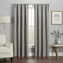 Eclipse Kendall Modern Blackout Curtains, 95 In Long x 42 In Wide, Grey, Sold as a Single Curtain Panel