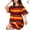 Orange, variant on Women Short Sleeve Nightgown Sleepwear Pajamas Cotton Sleep Dress Nightshirt B0T4