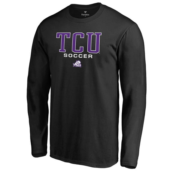 Men's Black TCU Horned Frogs Team Unity Soccer Long Sleeve T-Shirt