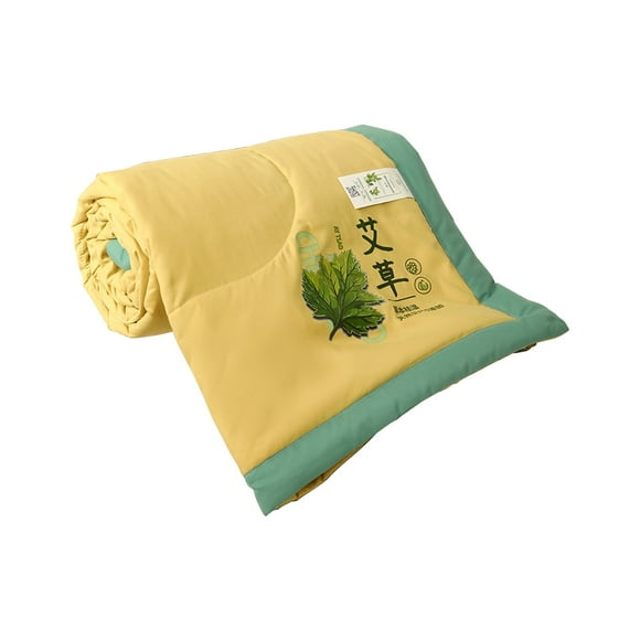 Wuztai Clearance Summer Mugwort Fiber Summer Cool Quilt Summer Thin Quilt Water Washed Wind Conditioning Quilt Saleable Gift Summer Quilt Deals 90% off