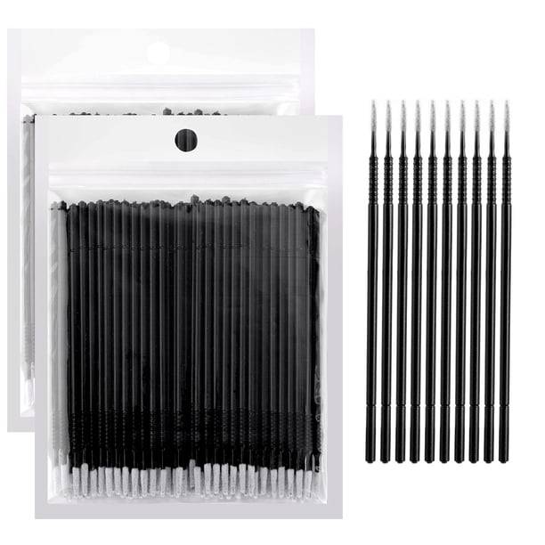 Microcepillos aplicadores Dming, 200 unidades, para extensiones de pestañas