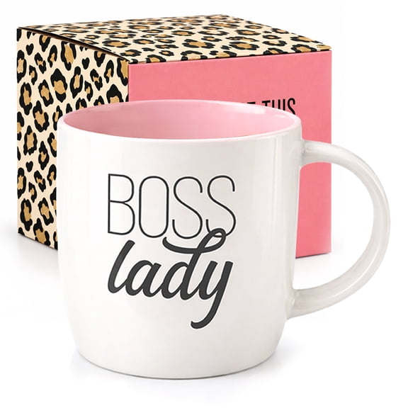 Triple Gifffted Boss Lady Gifts For Women | Valentines Day | Her Birthday | Christmas | Mothers Day Presents | Coffee Mug/Cup Gift For Sister | Mom | Boss | Girlfriends (13OZ)