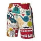 thumbnail image 4 of Fotbe London Symbols Trajes de Baño Estampados para Hombre, Shorts de Verano de Secado Rápido, Ropa de Playa, Bañadores-Small, 4 of 6