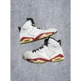 thumbnail image 1 of Ni - ke Air Jordan 6 Retro Bulls White Varsity Red Black Sneakers Mens 11.5, 1 of 5