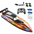thumbnail image 5 of NIBOLOG Remote Control Boat Waterproof Electric RC Boat Toy Colorful LED Lights Outdoor Activity, 5 of 8