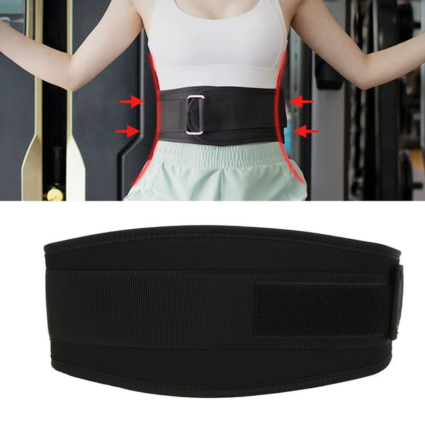 Cinturón de Soporte Lumbar Protección de Cintura Ajustable Cómodo Soporte de Compresión de Cintura Transpirable para Deportes Negro ANGGREK Otros