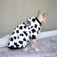 thumbnail image 3 of HSHDLDF Sphynx Cat Sweater Warm Thickened Soft Stratch Hairless Cat Clothes Cat Clothes for Devon,Cornish,Peter Bald, Small Kitten (Large), 3 of 6