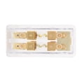thumbnail image 1 of Support de Fusible d'Alimentation Audio, 60A Bloc de Distribution d'Alimentation à Coque Transparente 1-en 2-Out Ignifuge pour RV pour Système Solaire, 1 of 8