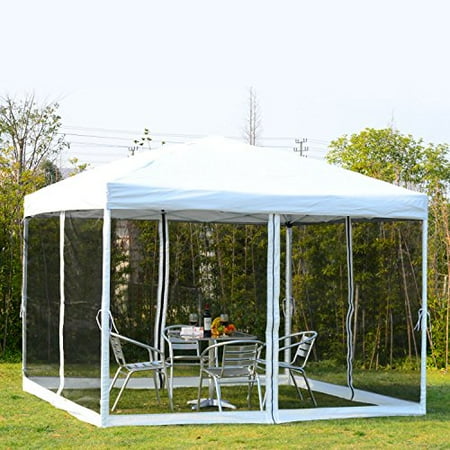 GHP 10x10 Ft. Outdoor Pop up Tent Canopy Gazebo