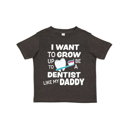 

Inktastic I Want to Grow Up to Be a Dentist Like My Daddy Gift Toddler Boy or Toddler Girl T-Shirt