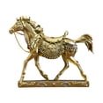 thumbnail image 2 of Decorative Horse Statue Resin Sculpture Classic Saddle Design Home Office Art Ornament Collectible Figurine Gift Display, 2 of 5