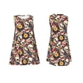thumbnail image 7 of Yiaed rock Skull record artist Print Women's Sleeveless Dress, Loose Fit Summer Dress, Casual Sleeveless Dress for Women, 7 of 7
