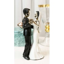 Love Never Dies Day Of The Dead Wedding Dance Skeletons Groom And Bride Figurine