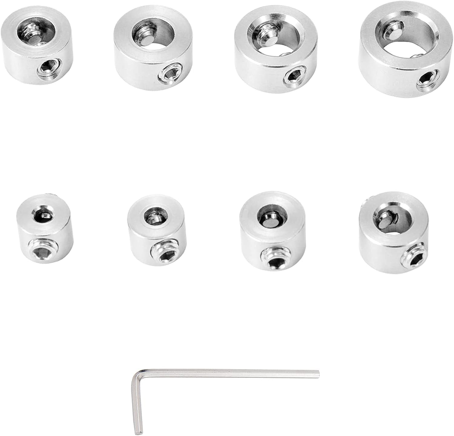 8X Drill Bit Depth Stop Collar Ring Positioner Dowel Shaft Chuck Hex - View #12