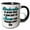 Black/White, variant on 3drose, Cinderella Proof That a New Pair of Shoes Can Change Your Life Aqua, 15oz Two-tone Green Mug