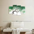 thumbnail image 2 of Elephant Stock Garden Party Tree Wall Art - Horizontal Multi Panel Canvas - Living Room Wall Decor - Floral And Botanical Multi Panel - White And Blue Decor By Ashvin Harrison - 36" x 22", 2 of 8