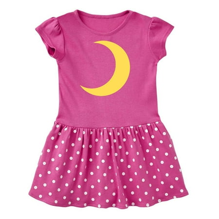 

Inktastic Cute Yellow Moon Gift Toddler Girl Dress