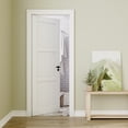 thumbnail image 2 of 30" X 80" 80'' Paneled Solid Wood Primed Standard Door White Interior Pantry Door Slab, 2 of 7