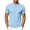 Light Blue, variant on AKOEE Men's Summer T-Shirts Mock Crew Neck Soft Base Tee Short Sleeve Plain Tshirts Casual Tops Loose Fit (XL, Light Blue)